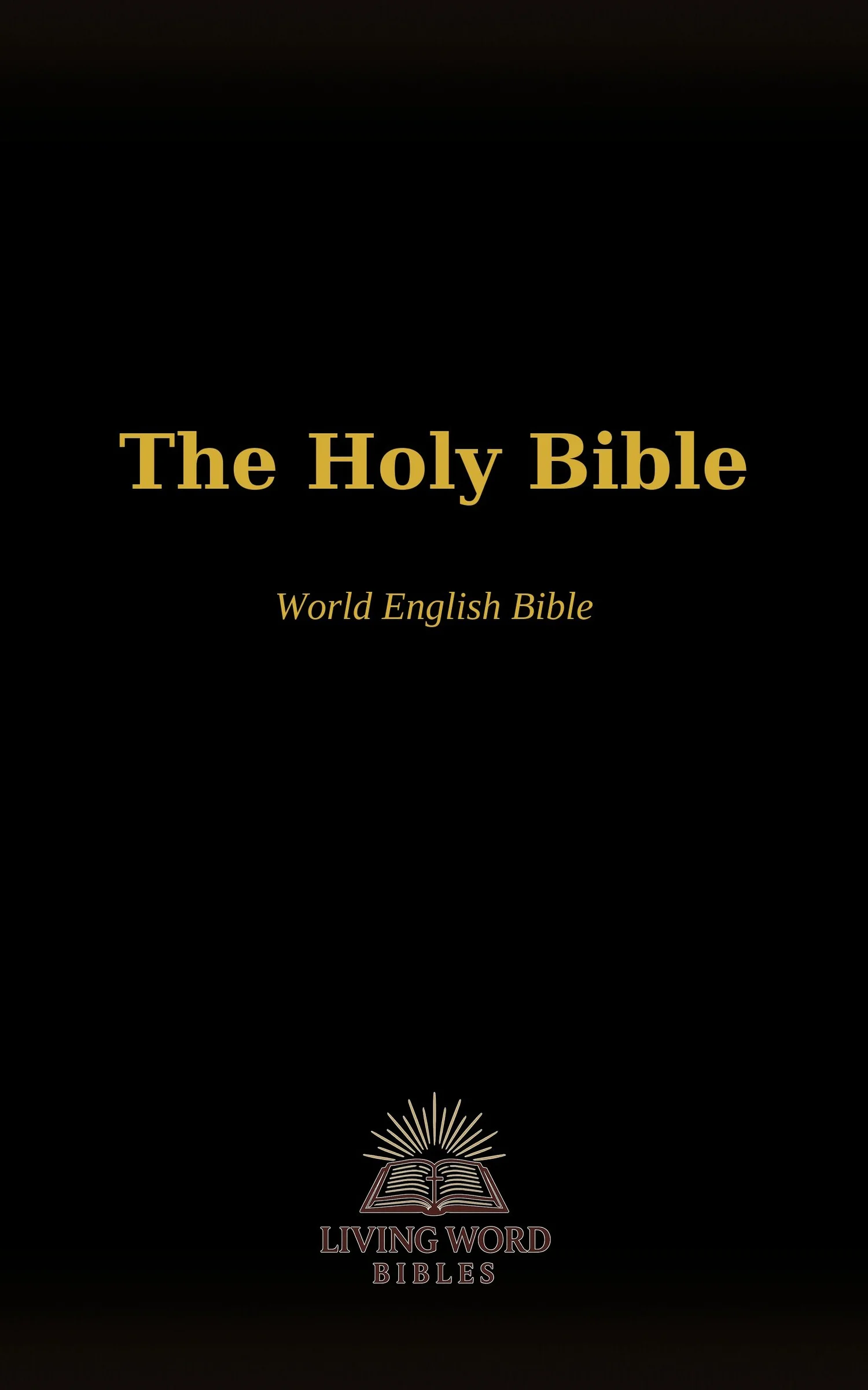Cover of The Holy Bible: World English Bible